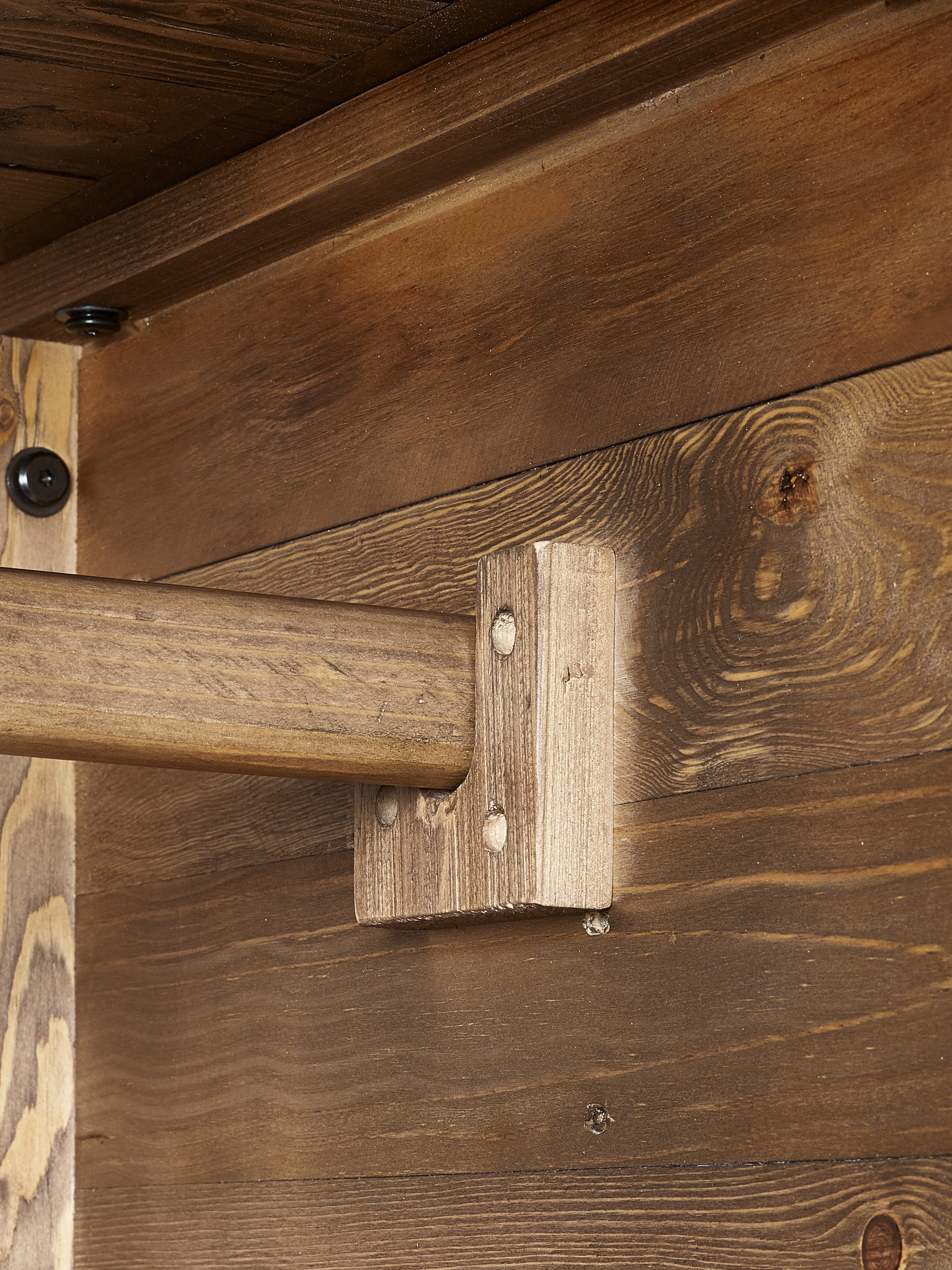 Barnes Pine Wood Double Wardrobe